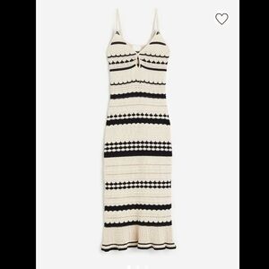 BNWT H&M crochet look midi dress